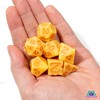 Cheese D&D Dice Set (Light-Yellow & Orange Nacho Color) with