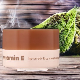 The Face Shop Skin Cleaning Powder Scrub Vitamin E Lip Scrub 1ea Rice 14g / 더페이스샵 피부청결 파우더스크럽 비타민E 립 스크럽 1개 라이스 14g