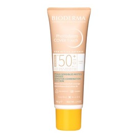 BIODERMA, Protector Solar, Photoderm COVER Touch Mineral Tono Claro, FPS50+, Alta Cobertura, Efecto Maquillaje, 40ML