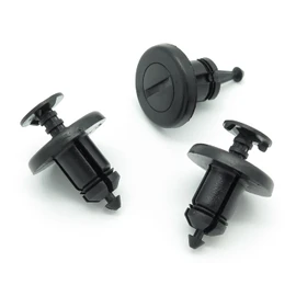 VVO Fasteners- Black Plastic Front Grille/Slam Panel Clips for Nissan Qashqai, (Pack of 10)