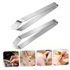 Gatuida 2pcs Stainless Steel Kitchen Pliers Set Flat and Tweezers