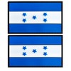 Honduras Flag Patch Honduras PVC Rubber Hook & Loop Fastener