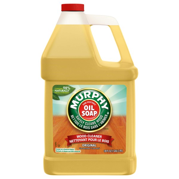 MURPHY OIL SOAP Wood Cleaner, Original, Concentrated Formula, Floor Cleaner, Multi-Use Wood Cleaner, Finished Surface Cleaner, 128 Fluid Ounce (US05480A)
