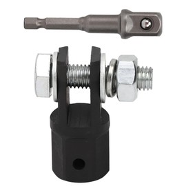 NIYATA 1/2 Inch Car Scissor Jack Adapter, Scissor Jack Chrome Vanadium Steel, Wrench Tool, Scissor Jack Socket Drill Adapter for Ring or Double Hole Scissor Jack