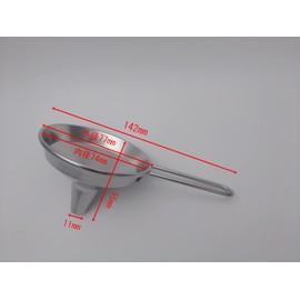 Okabe Yo Tableware Manufacturing (TE to TE) 18-8 Funnel with Handle, 3.0 inches (7.5 cm)