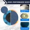 Shineboc 48PCS Flap Discs, Quick Change Sanding Discs 2 Inch