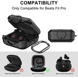 Protective Armor Cover Compatible with Beats Fit Pro 2021 - Shock-Absorbing Protective Case
