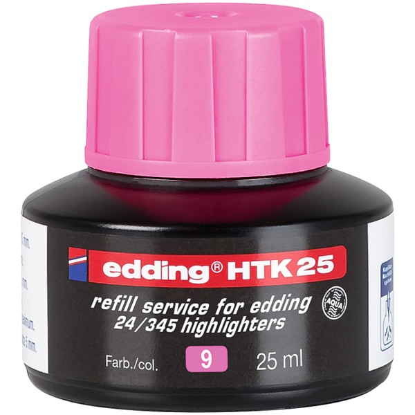 edding 24 Ecoline Highlighter Refill Bottle, Pink