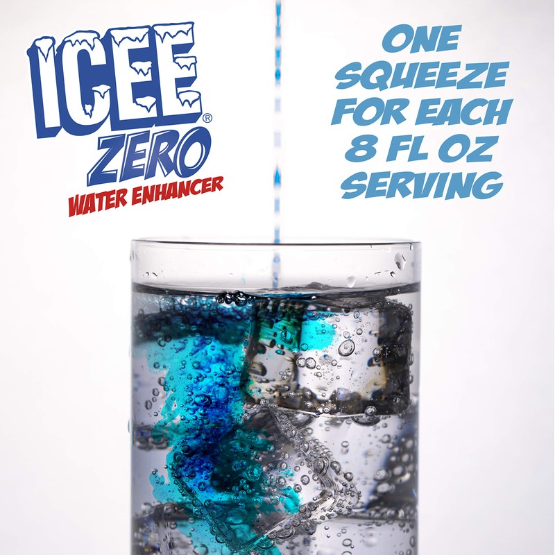 ICEE Zero Calorie Blue Raspberry Liquid Water Enhancer Drink Mix,