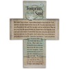 Abbey Gift (Abbey & CA Gift) Footprints Cross with Easel, 7" x 1" x 10" inches, Multi