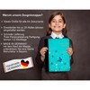 CreaDesign, Children's Certificate Folder with Name, Certificate Folder Butterfly Turquoise