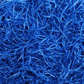 DIYASY Christmas Shredded Paper, 7 Oz Royalblue Grass Basket Filler for Gift Box Crinkle Raffia Paper for Packaging Easter Decoration
