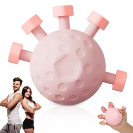 Finger Grip Strengthener,Hand Grip Strengthener Finger Exerciser Gripper Tool,Finger Exerciser Finger Grip Strength Trainer,Forearm Hand Exercisers for Strength,Adjustable Hand Grip Strengthener (Pink)