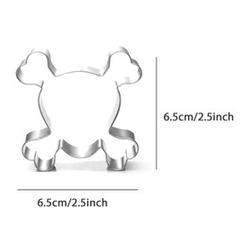 WJSYSHOP Skull and Crossbones Shape Cookie Cutter