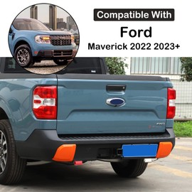 Aunginsy Rear Bumper Protector Guard Compatible with Ford Maverick 2022-2024 Rear Bumper Protector Corner Guard Side Bumper Edge Protection Guard Anti-Collision Corners Patch Trim Cover Accessories