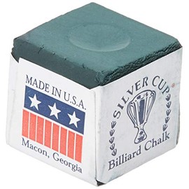 Silver Cup Set of 6 Spruce Billiard Pool Cue Chalk