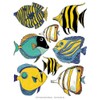 Tropical Fish 2-Sheet IdeaStix Accents Peel and Stick Décor