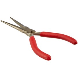 Rayher Flat Nose Pliers for Jewellery, Flat Nose Pliers, 15 cm, Non-Slip Handles, Quality Tool CRV Steel, 8934400