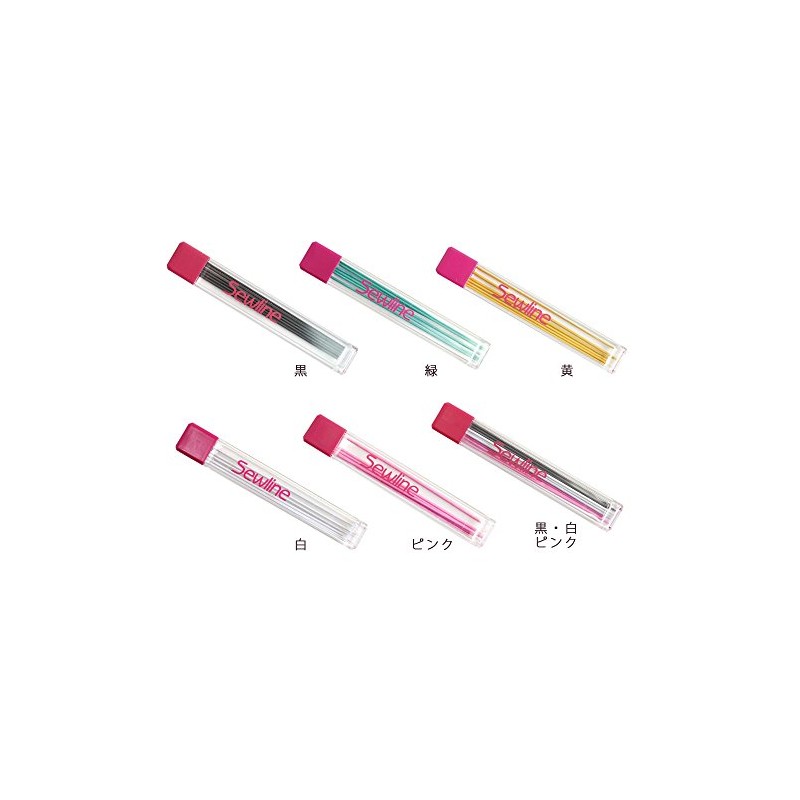 Sewline FAB50010 Fabric Mechanical Pencil, Dedicated Lead, 6 Leads, 0.04