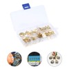 100 Pieces Ring Shoe Terminals, Brass Crimp Cable Connectors, Wire