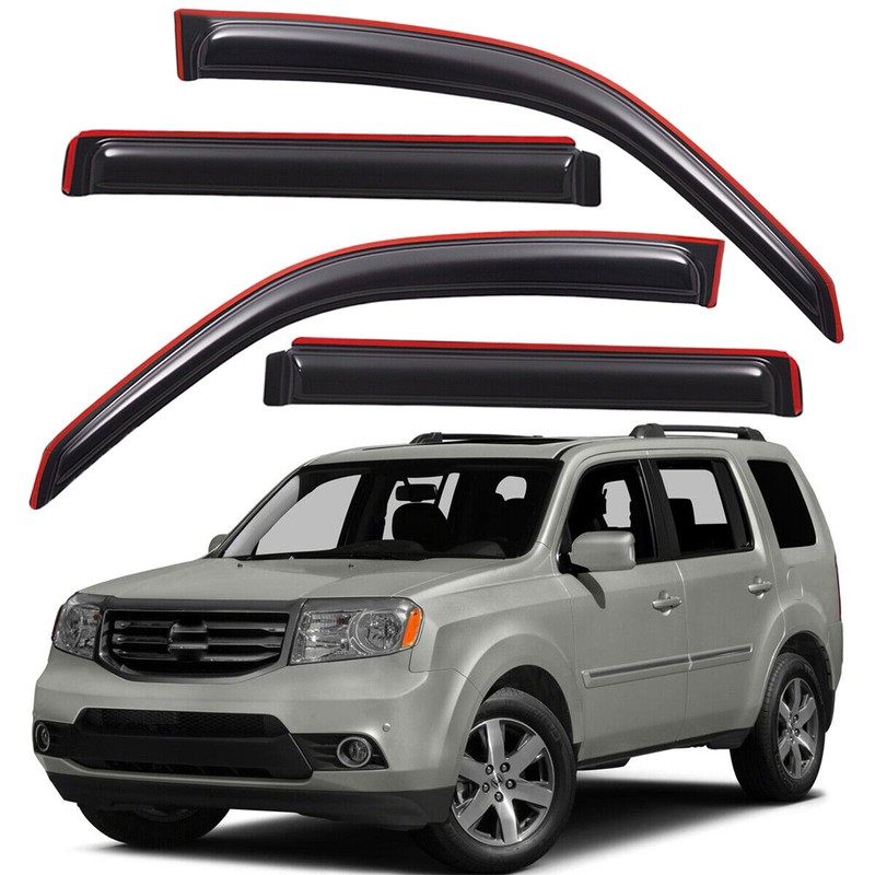 Lightronic In-Channel Window Vent Visors Rain Guards Deflectors For 2009-2015