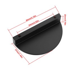 Schwarze Schrankgriffe, Aluminiumlegierung, Halbmond-Schrankgriffe, Möbel-Hardware-Griffe für Schrank, Kleiderschrank, Schublade, 4 Stück