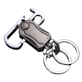 Heavy-Duty 2-in-1 Keychain: Bottle Opener & Fidget Spinner with Dual Key Rings for Car, House, Shop, and Office
