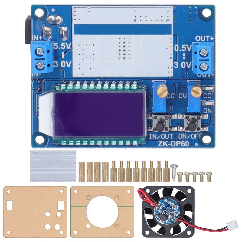 Power Supply Module Adjustable Circuit Board Module with Acrylic Shells