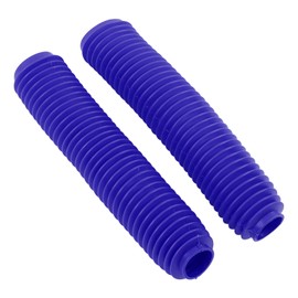 Front Fork Cover, Fydun 1 Pair Motorcycle Front Fork Shock Boots Dust Cover Replacement for SUZUKI RM125 DR250 DRZ400 400(blue)