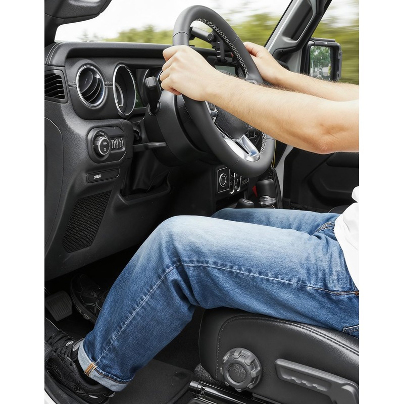 JOYTUTUS Dead Pedal Foot Rest Pad Compatible with 2007-2026 Jeep