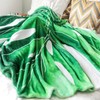 Leaf Flannel Blanket Multi Functional Leaf Shape Blanket for Picnic
