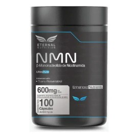 ETERNAL NUTRITION Ultra Pure NMN 99.5% + Resveratrol 98% (100 Cápsulas) | Trans-Resveratrol, Precursor NAD+ | 100 Porciones · 600 mg | Longevidad Celu