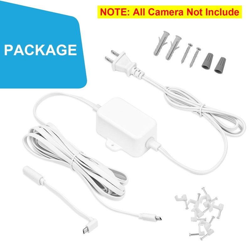 UYODM 13Ft/4m Outdoor Power Adapter for Wyze Cam Pan v3,
