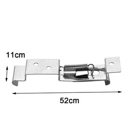 2 Pcs Trailer Number Plate Clips Spring-Loaded Stainless Steel Holder License Plate Brackets for Truck Semi-trailer Car