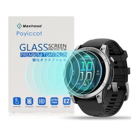 Maxhood 6Pack Screen Protector Compatible with Garmin Fenix 8 Solar 47mm/ Fenix 8 E 47mm, HD Anti-Scratch Bubble Free Screen Protector Film for Fenix 8 Solar 47mm /Fenix 8 E 47mm Accessories