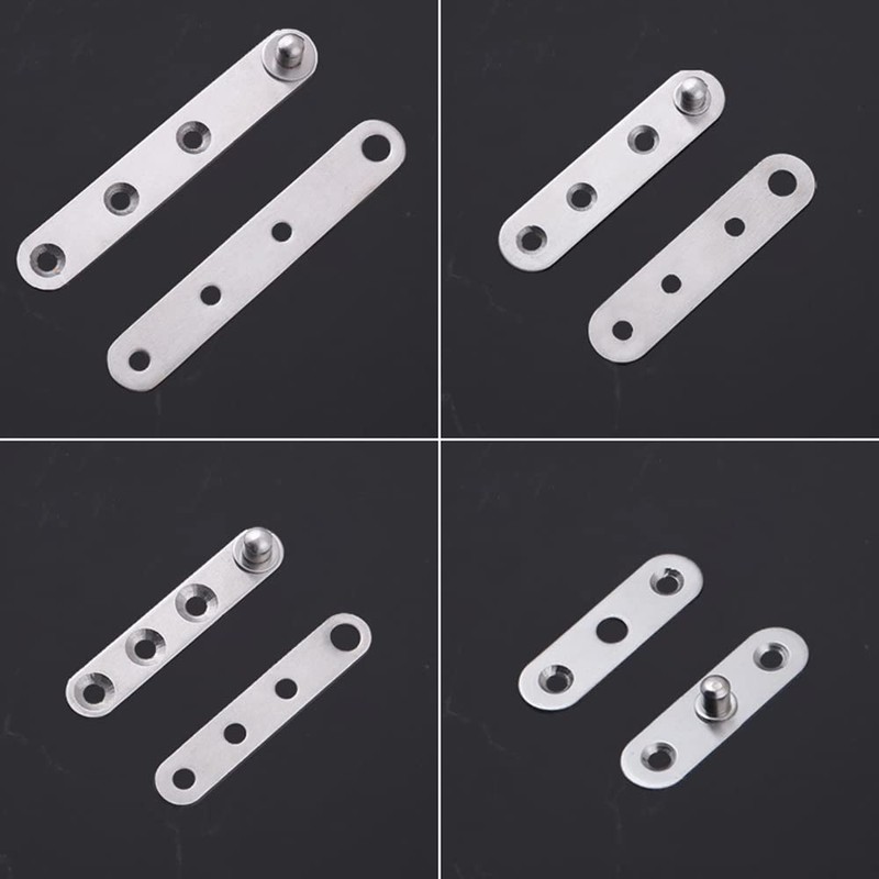 Door Hinges, 57mm x 16mm, 360 Degree Rotation Hidden Door