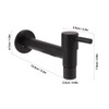 G1/2 Wall Mounted Cold Water Tap 304 Stainless Steel Single