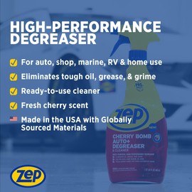Zep Cherry Bomb Auto+ Degreaser & Cleaner - For Auto, Marine, RV, & Home - 32 oz.