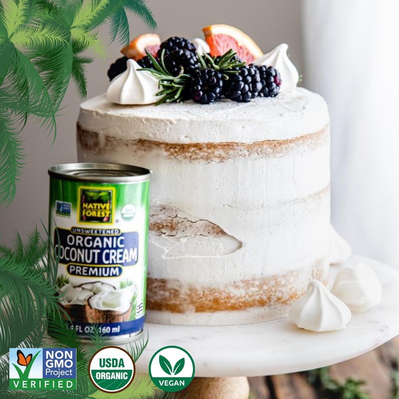 Native Forest Organic Unsweetened Premium Coconut Cream - Canned Coconut