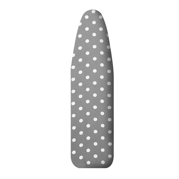 SHERWOOD Ironing Board Cover 128x40cm Resists Scorching and Staining Adjustable Size Iron Board Cover 100% Cotton Cover with Thick Pad - Grey Bubble Pattern