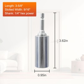 44712 3-5/8" Slotted Sidewalk Driver,SideWalk Bolt Driver, Hurricane Shutter Drill Bit, Slotted Sidewalk Driver