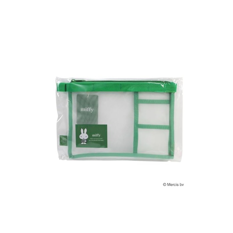 Kutsuwa Miffy Stationery Case C Green Pencil 1 Piece MF985C