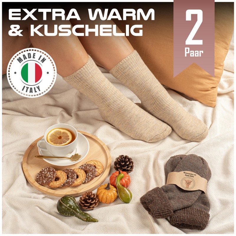 MOUNTREX® Alpaca socks, wool socks for men and women, winter