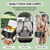 6 Cups Drink Carrier for Delivery, Reusable Cup Holder with