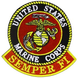 EagleEmblems PM0562 Patch-USMC Logo,Semper FI (3'') Patch