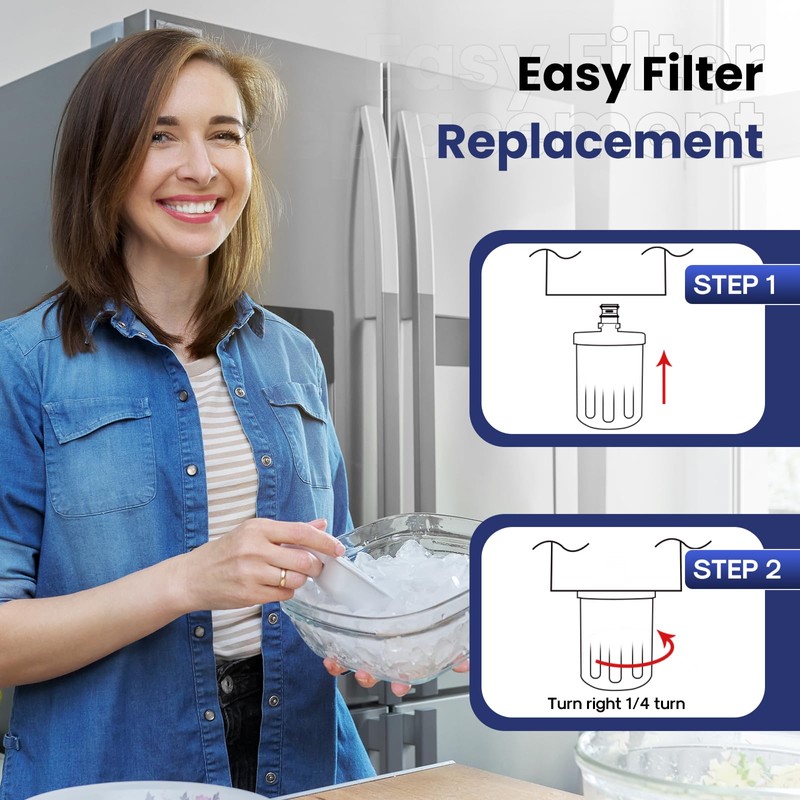 FrigiLife 5231JA2002A Water Filter Replacement for LG LT500P, GEN11042FR-08, ADQ72910911,