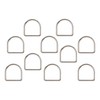 Trimming Shop 10 Pcs 25mm Welded Metal D-Ring Clasps Durable