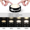 Starxing Puck Lights with Remote Control, Under Cabinet Lighting Dimmable