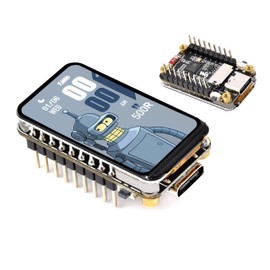 ESP32-C6 1.47inch Display Development Board,172x320, 262K Color, 160MHz Running Frequency Single-core Processor, Support W-iF-i & BLE, with Colorful RGB LED, with Pre-soldered Header