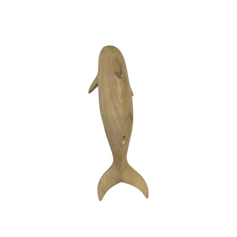 Wooden Musical Whistle Dolphin noise maker Instrument